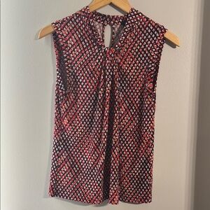 Tommy Hilfiger Pink, Coral, Sky Blue, Black, Burgundy Sleeveless Blouse